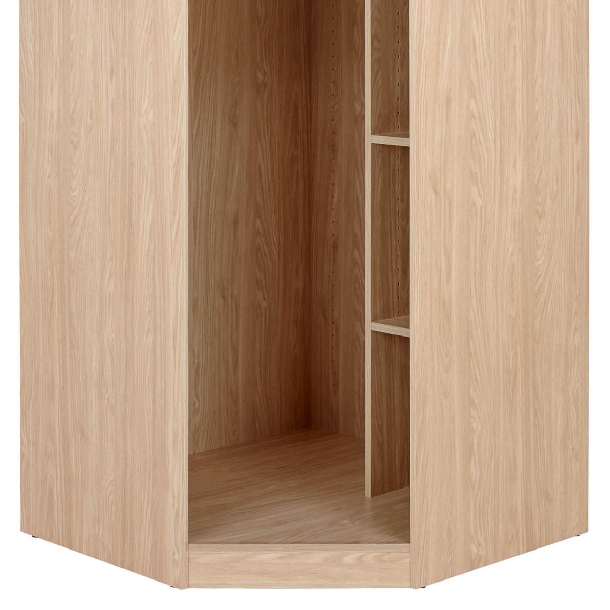 Eckschrank Korpus Unit 91,1 X 91,1 cm Eichefarben - Eichefarben, MODERN, Holzwerkstoff (91,1/242,2/91,1cm) - Ondega