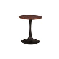 BEISTELLTISCH Mangoholz B: 40 - Schwarz/Braun, Design, Holz/Metall (40/40/42cm) - MID.YOU