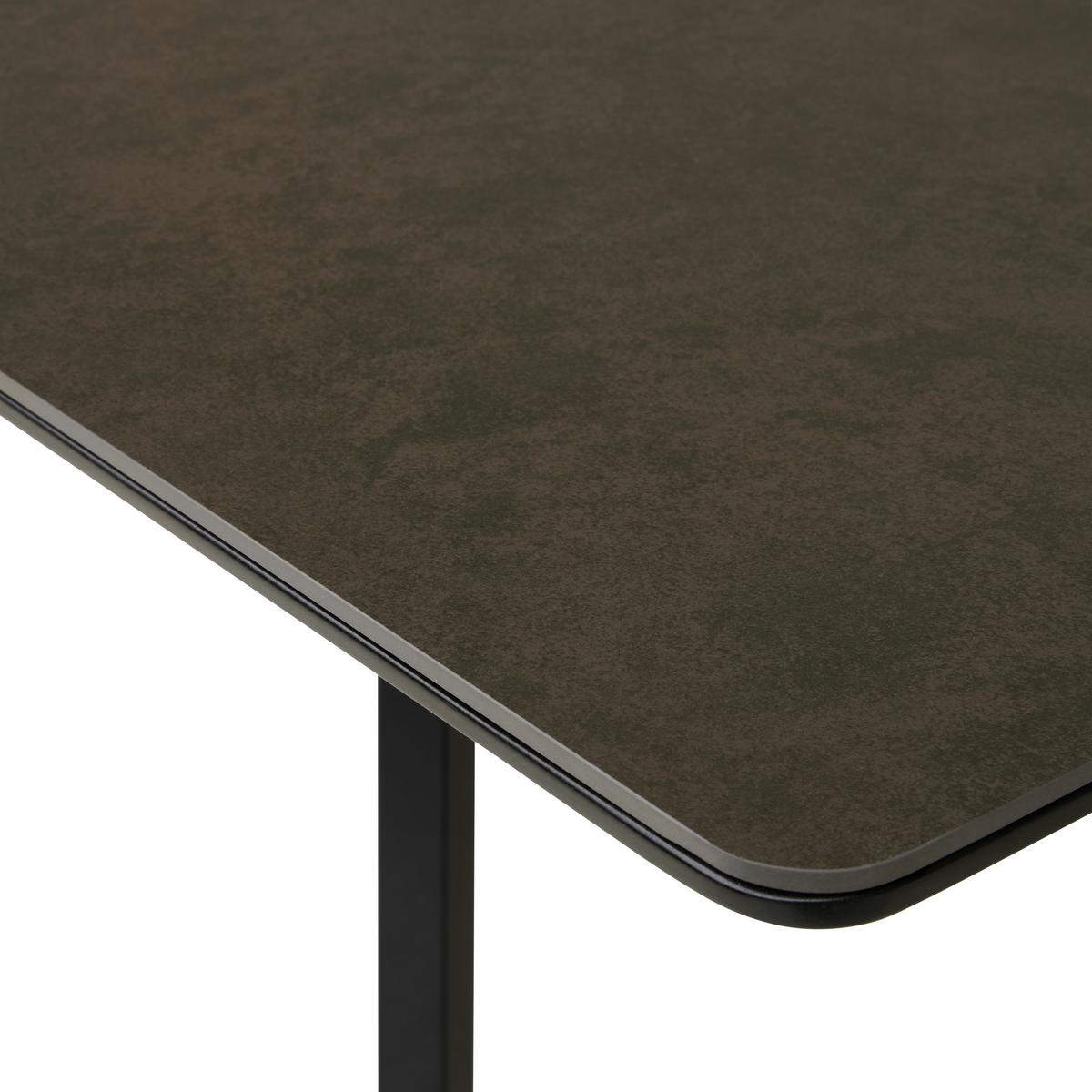 Esstisch Tea - Anthrazit/Schwarz, LIFESTYLE, Keramik/Holzwerkstoff (160-200/76/90cm) - MID.YOU