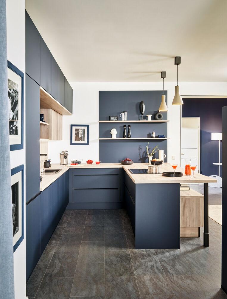 Einbauküchen Pn 210 Frei Planbar Modernes Design - Holzwerkstoff - Pino