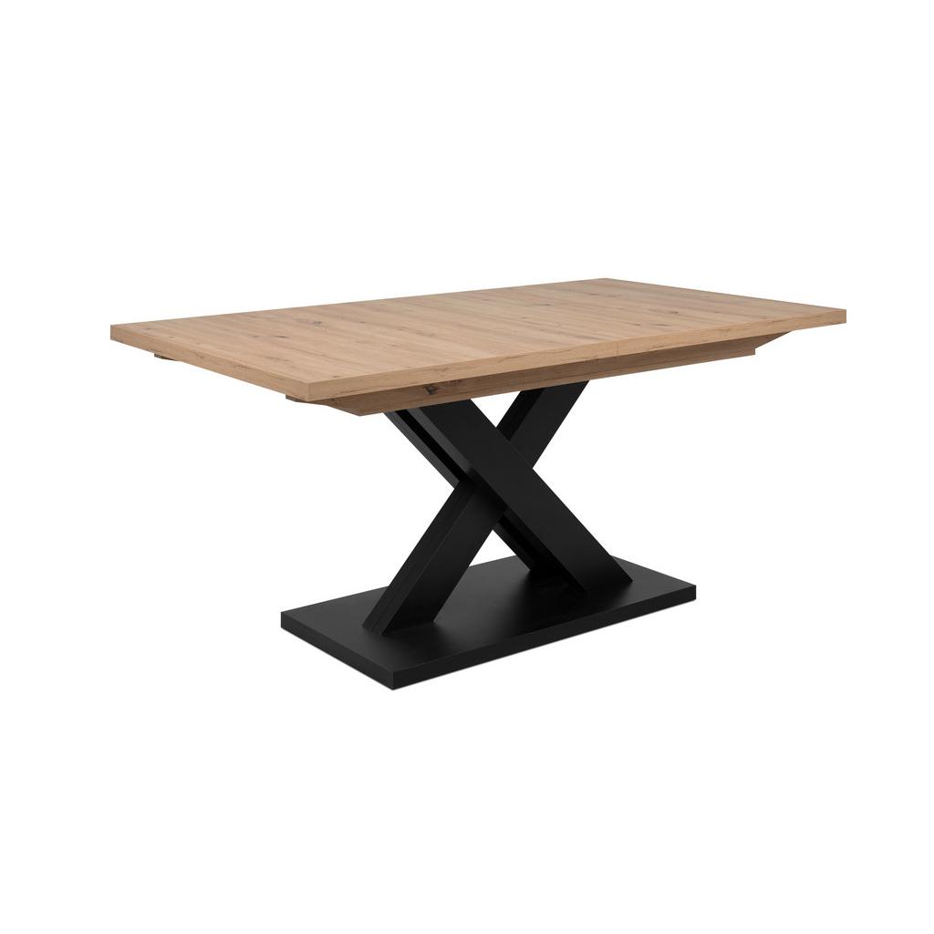 Esstisch Avant Schwarz/ Eiche Artisan L: 160-200cm
