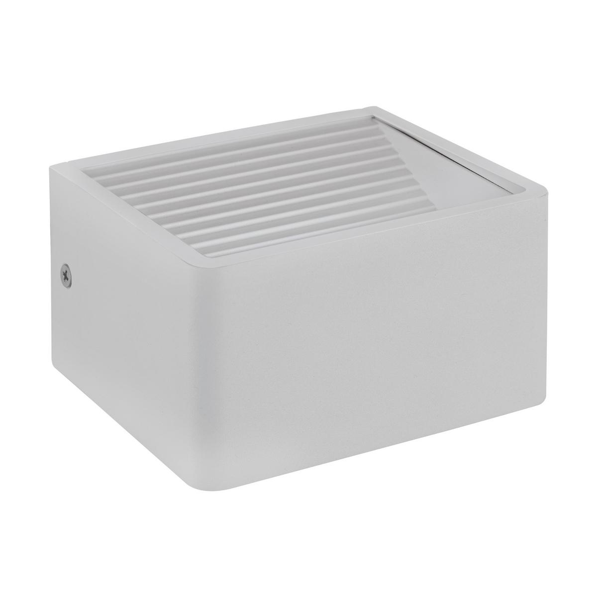 Außenwandleuchte Doninni 1 Weiss - Weiß, Basics, Kunststoff/Metall (13,5/12/7,5cm) - Eglo