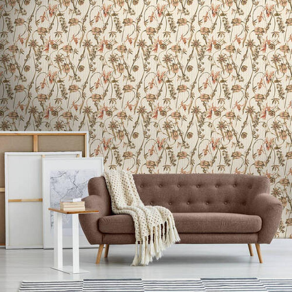Vliestapete 118127 - Taupe, Basics, Papier/Kunststoff (52/1005cm)