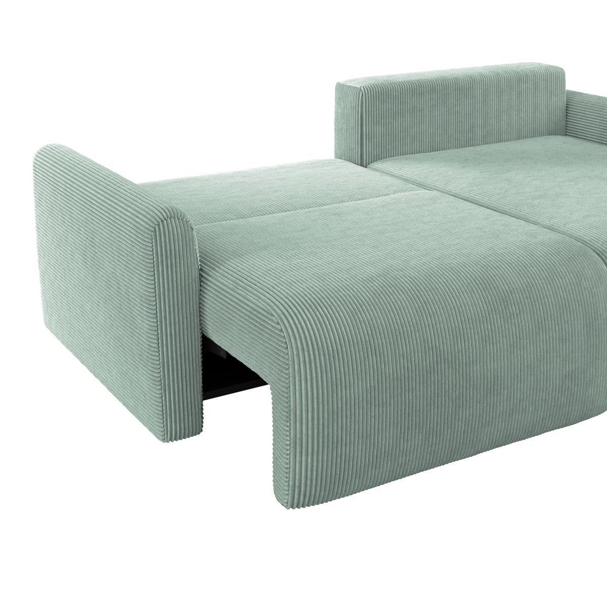 Ecksofa Josh Salbeigrün S: 229x146 Cm - Salbeigrün, Trend, Textil (229/146cm)