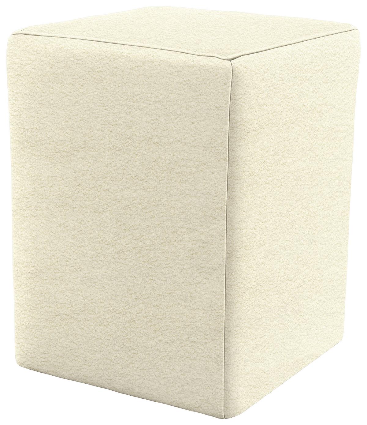 Hocker Looks Xx - Silberfarben/Creme, Design, Textil (38/47/38cm) - LOOKS by W.Joop
