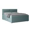 Boxspringbett mit Bettkasten Kyoto Blau 180x200 - Blau, MODERN, Holz/Kunststoff (180/200cm) - MID.YOU