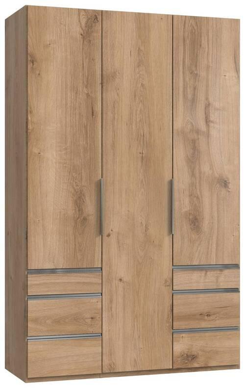 Drehtürenschrank Mit Laden, B: 150 Cm, Eiche Dekor - Eichefarben, MODERN, Holzwerkstoff (150/236/58cm) - MID.YOU