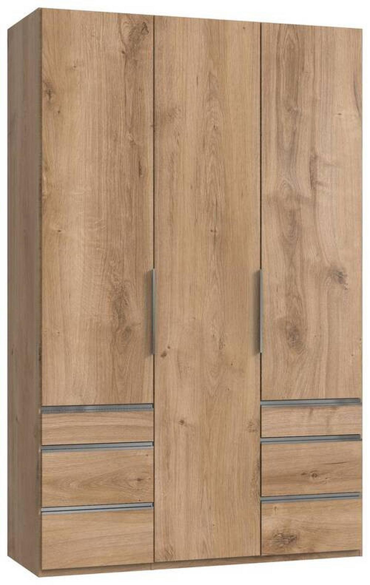 Drehtürenschrank Mit Laden, B: 150 Cm, Eiche Dekor - Eichefarben, MODERN, Holzwerkstoff (150/236/58cm) - MID.YOU