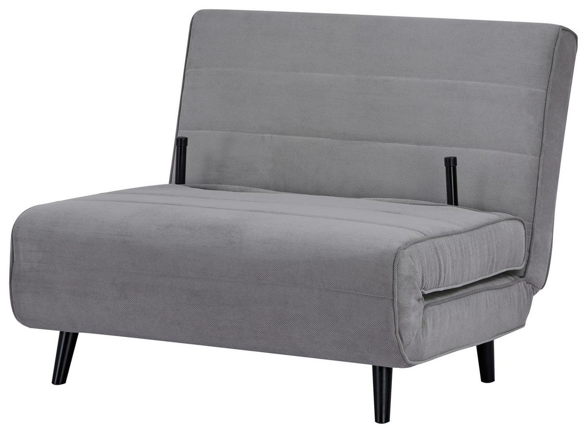 Rozkladacie kreslo SVEN 100, sivá / modrá - čierna/sivá, Modern, drevo/textil (101/81/90cm)