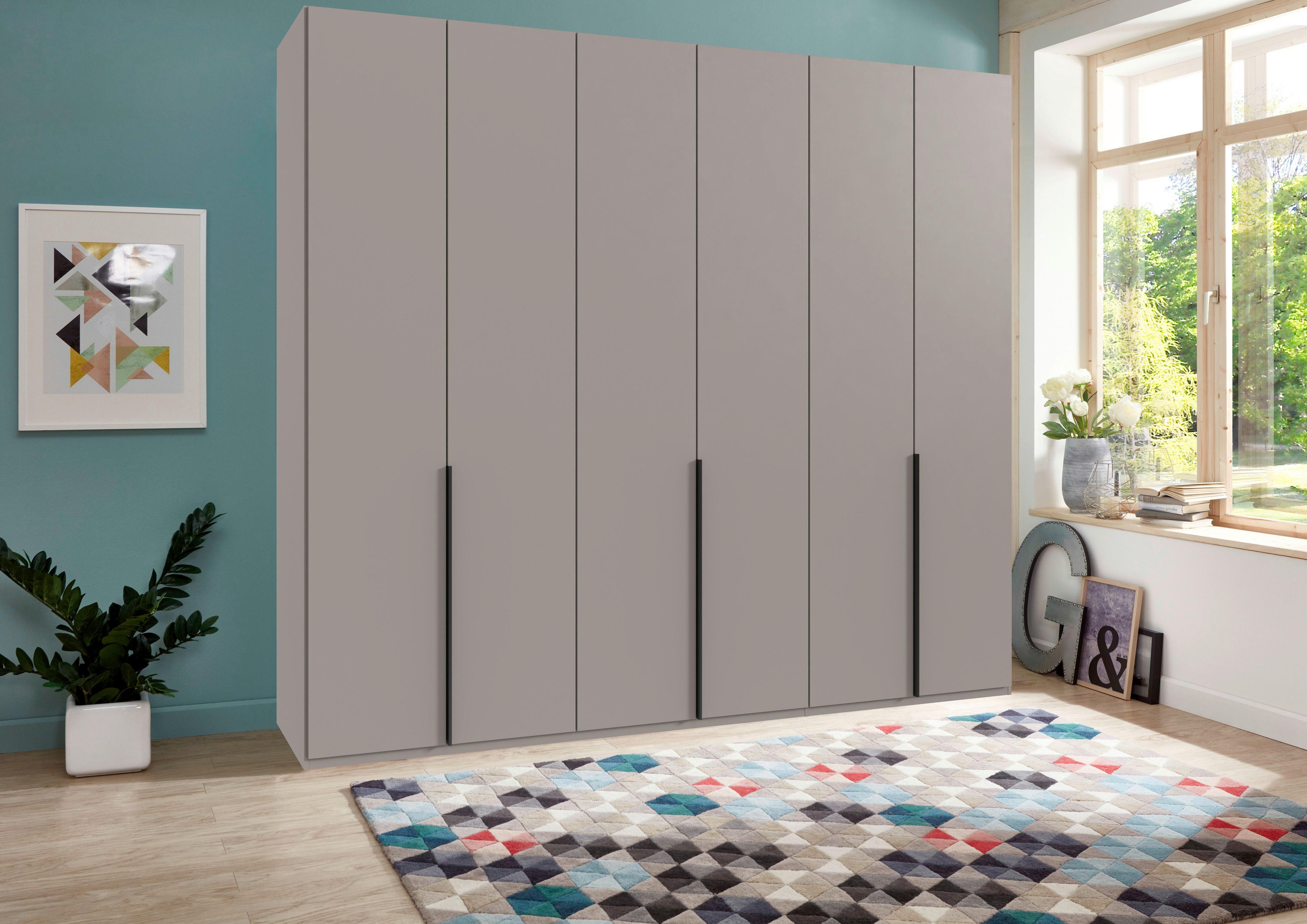 Drehtürenschrank Ny A Black Grau/sahara B: 270 Cm - Grau/Sahara, MODERN, Holzwerkstoff (270/236/58cm) - MID.YOU