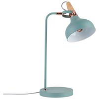 Tischlampe Juna Kupferfarben/ Softgrün Mit Schnurschalter - Mintgrün/Kupferfarben, Design, Holz/Metall (18/51/25,5cm) - Paulmann