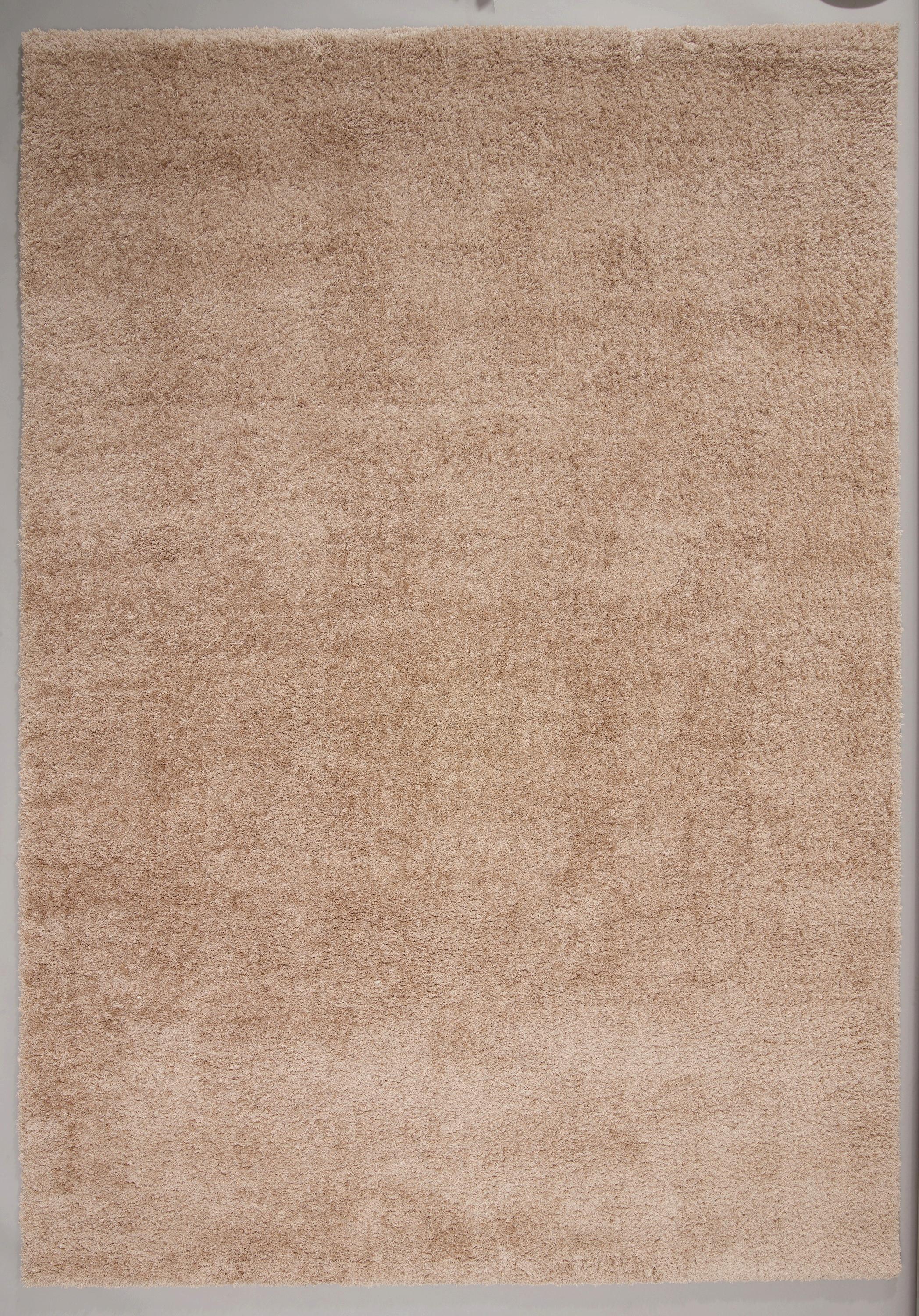 Hochflorteppich Nobel Micro 140/200 - Hellbraun, MODERN, Textil (140/200cm)