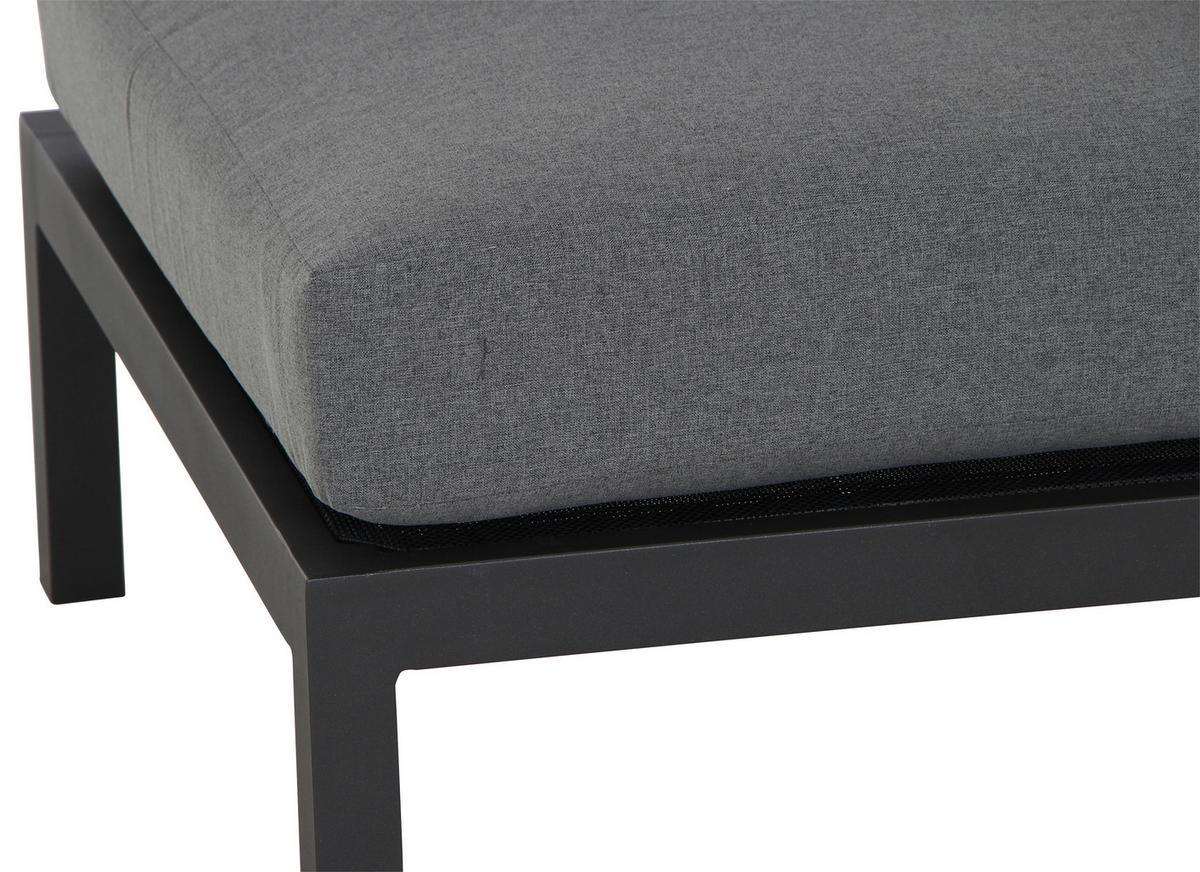 Loungesessel Aus Aluminium Mit Kissen - Anthrazit, MODERN, Metall (70/70/84cm) - Siena Garden