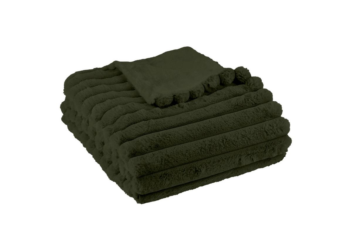 MÄKKÁ DEKA BIEN AU CHAUD - smaragdovozelená, Modern, textil (130/180cm)