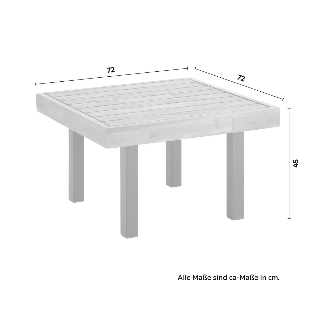 Zahradní sedací souprava GIANNY - šedá/barvy akácie, Moderní, kov/dřevo (232/72/72cm) - Bessagi Garden
