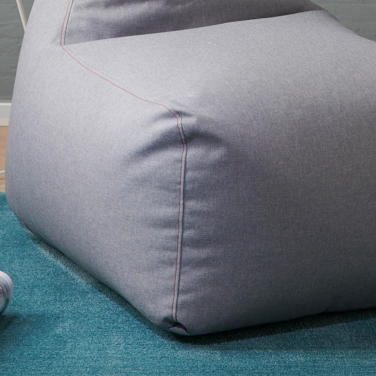 Sitzsack Tina B: ca. 70 cm Grau - Grau, Basics, Textil (70/95/100cm) - Ondega