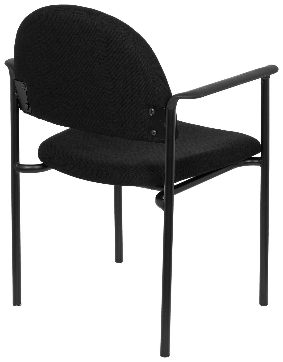Besucherstuhl Xt 700 Schwarz Bis 120 Kg - Schwarz, Basics, Kunststoff/Textil (55/84/42cm) - MID.YOU