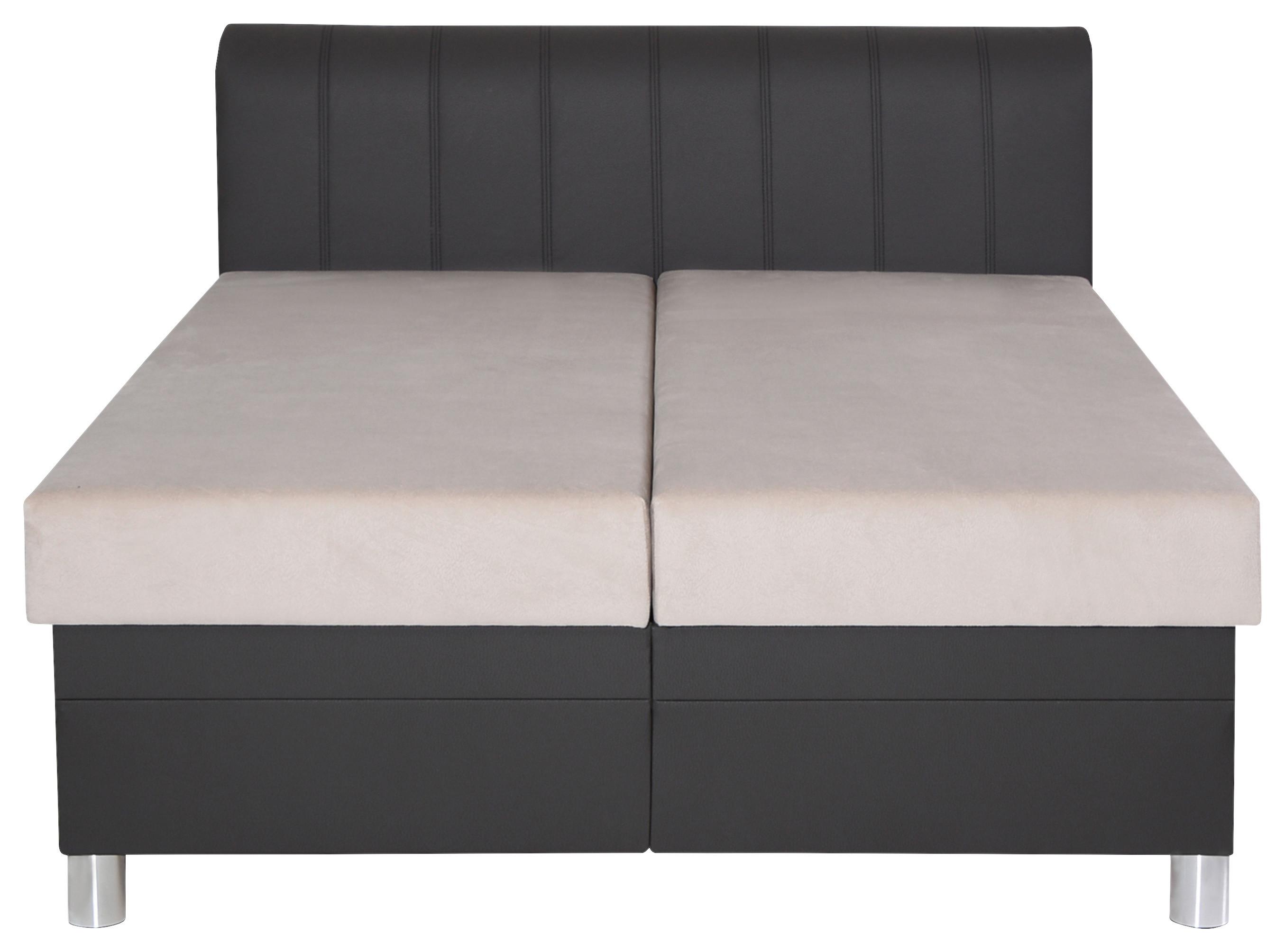 Kárpitozott Ágy "nevada" 160/200cm - bézs/sötétszürke, Romantik / Landhaus, textil (160/200cm)