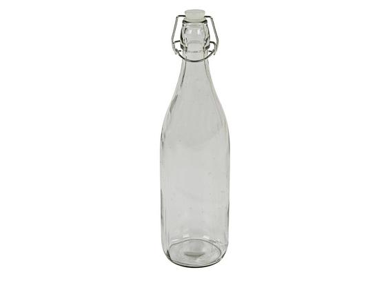 Universalflasche Irinai, 1 Liter - Klar, KONVENTIONELL, Glas/Metall (8,5/31,5cm) - Ombra Universalflasche Irinai, 1 Liter - Klar, KONVENTIONELL, Glas/Metall (8,5/31,5cm) - Ombra