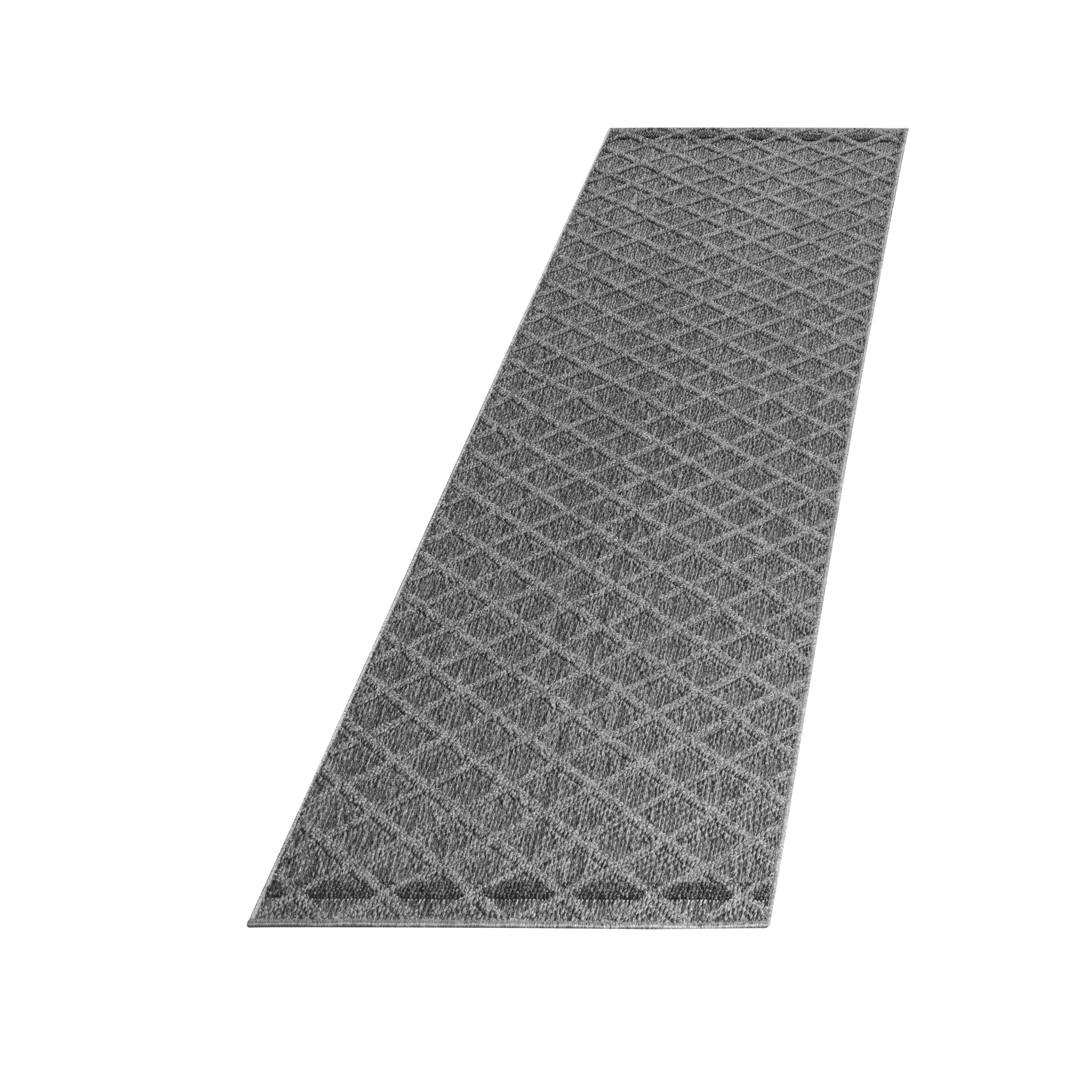 Läufer Patara - Grau, Design, Textil (80/250cm) - Novel