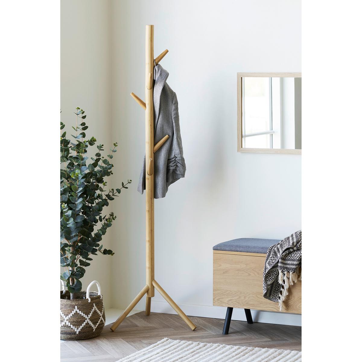 Garderobe WANAKA COAT RACK - Naturfarben, Basics, Holz (50/163/50cm)