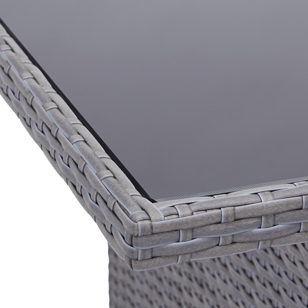 TERASOVÁ SEDACÍ SOUPRAVA Marrakesch 2, 240/181cm - šedá/černá, Moderní, kov/textil (240/70/181cm) - Modern Living