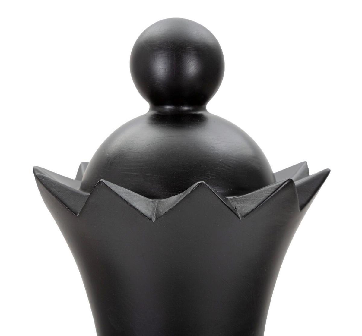 Skulptur Black And Gold Queen B: 15 cm - Goldfarben/Schwarz, Basics, Kunststoff (15/50/15cm)