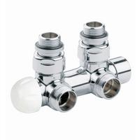 Anschlussgarnitur Metall BxHxT: 18/18/5cm Wasserbeständig - Chromfarben, Basics, Metall (18/18/5cm) - Sanotechnik