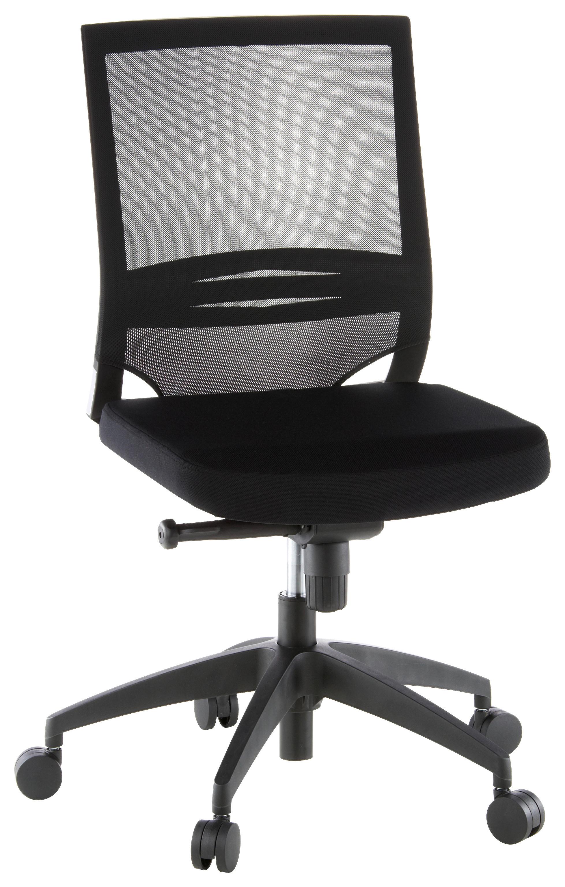 Drehstuhl Porto Eco Schwarz - Schwarz, MODERN, Kunststoff/Textil (49/108/44cm) - MID.YOU