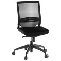 Drehstuhl Porto Eco Schwarz - Schwarz, MODERN, Kunststoff/Textil (49/108/44cm) - MID.YOU