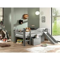 Spielbett Pino Grau 90x200cm - Grau, MODERN, Holz/Holzwerkstoff (90/200cm) - Vipack