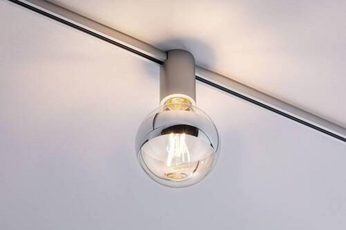 Schienensystem Urail Hängeleuchte 94973, dimmbar - Chromfarben, Basics, Metall (5,5/9,6cm) - Paulmann