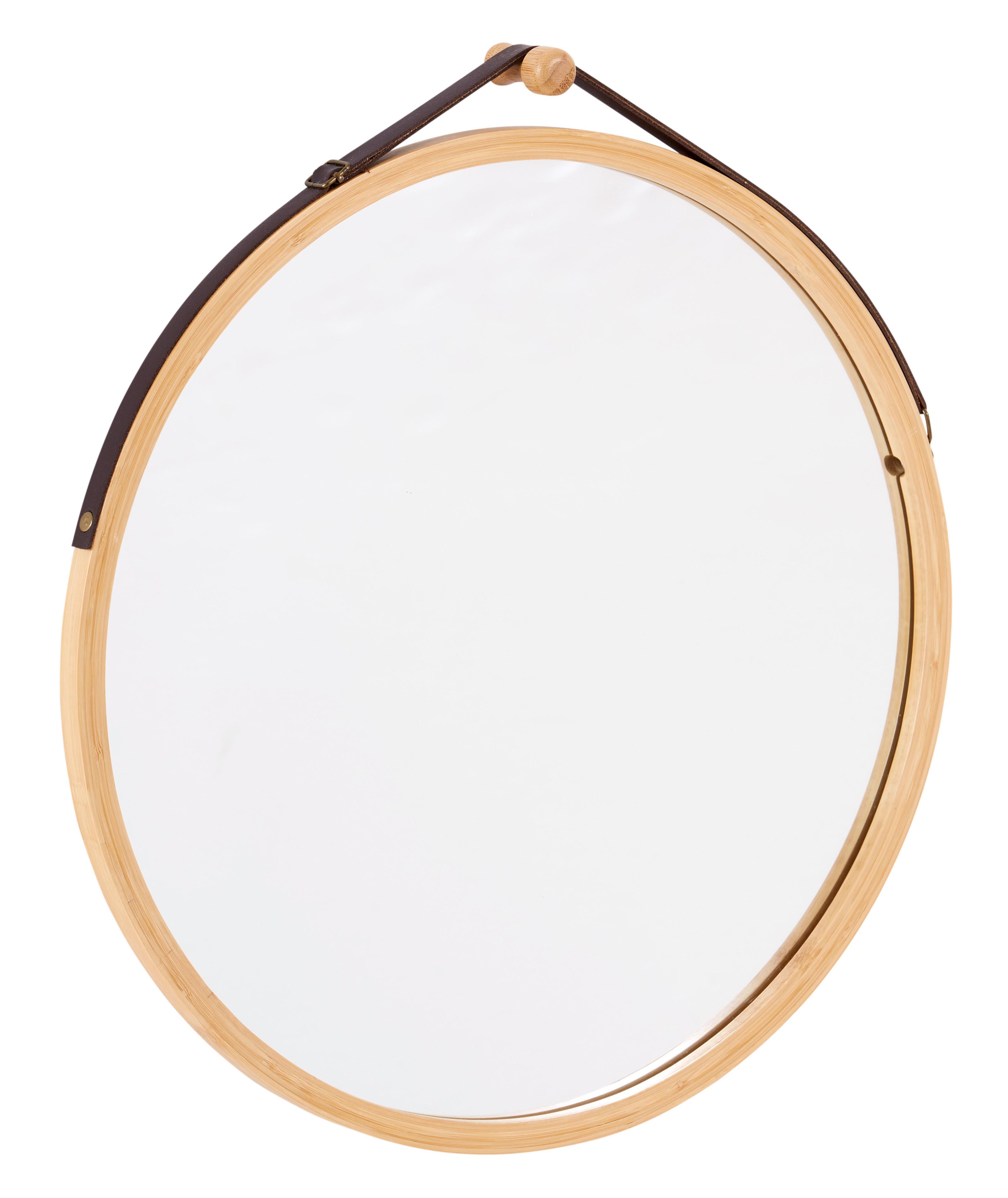 Badspiegel Kattegat B: 45cm Naturfarben - Naturfarben, Design, Glas/Naturmaterialien (45/45/1,5cm) - Livetastic