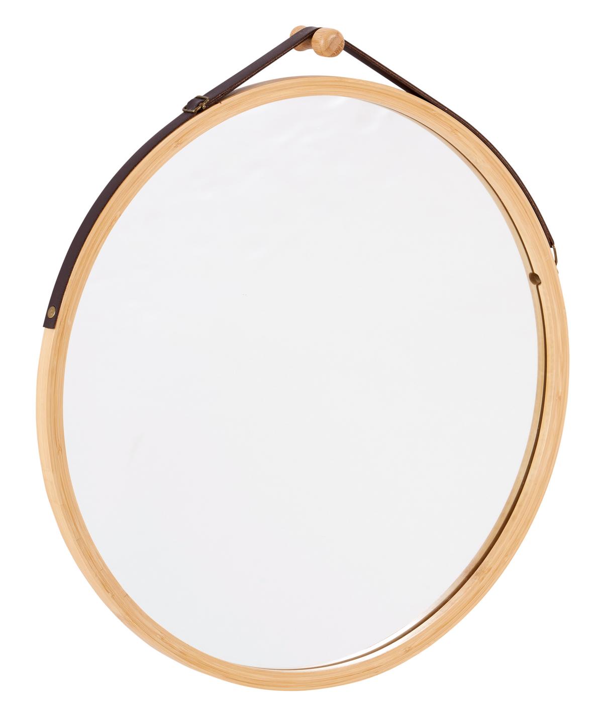 Badspiegel Kattegat B: 45cm Naturfarben - Naturfarben, Design, Glas/Naturmaterialien (45/45/1,5cm) - Livetastic