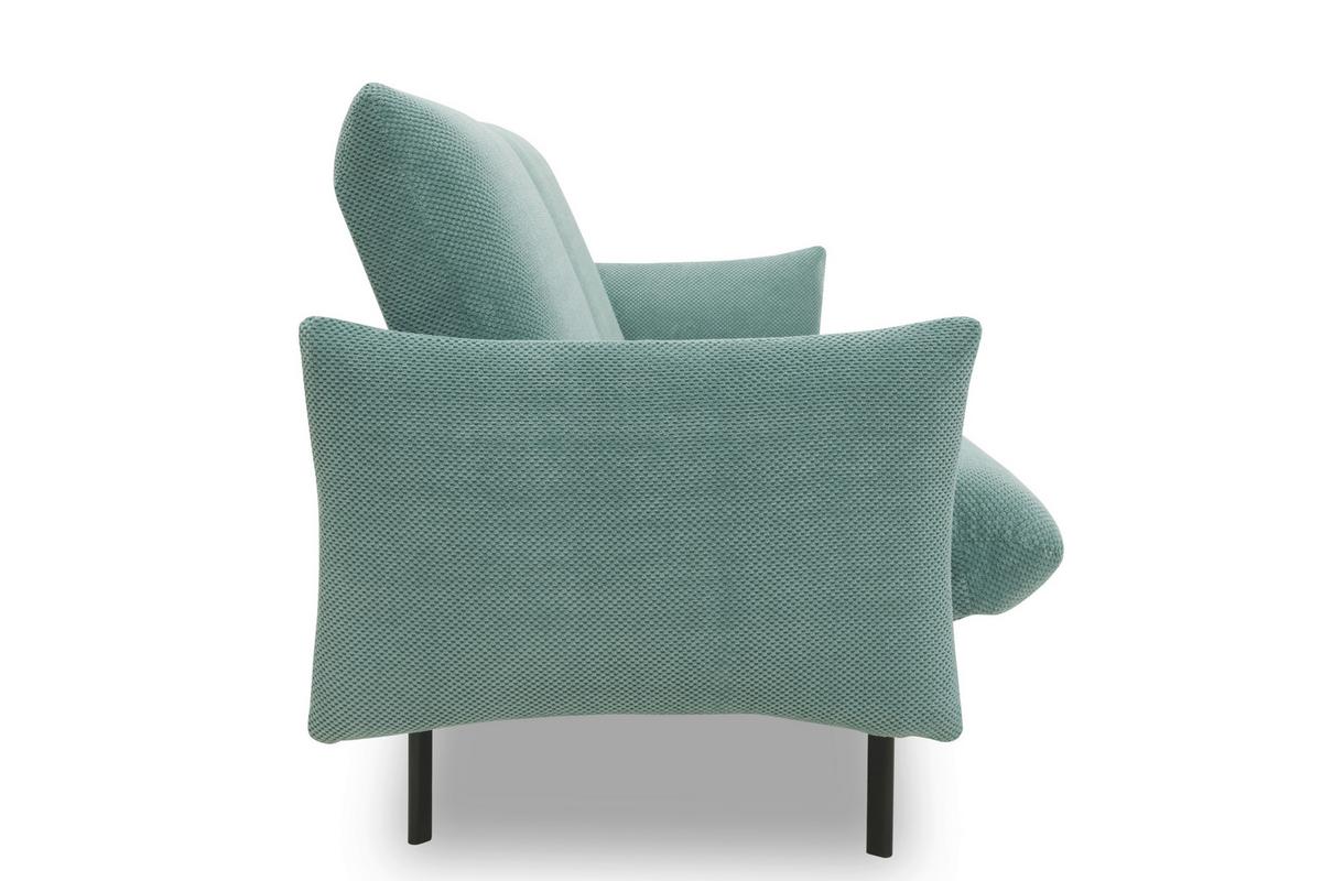 Schlafsofa Mintgrün B: 234 Cm - Schwarz/Mintgrün, Design, Textil (234/102/95cm) - MID.YOU