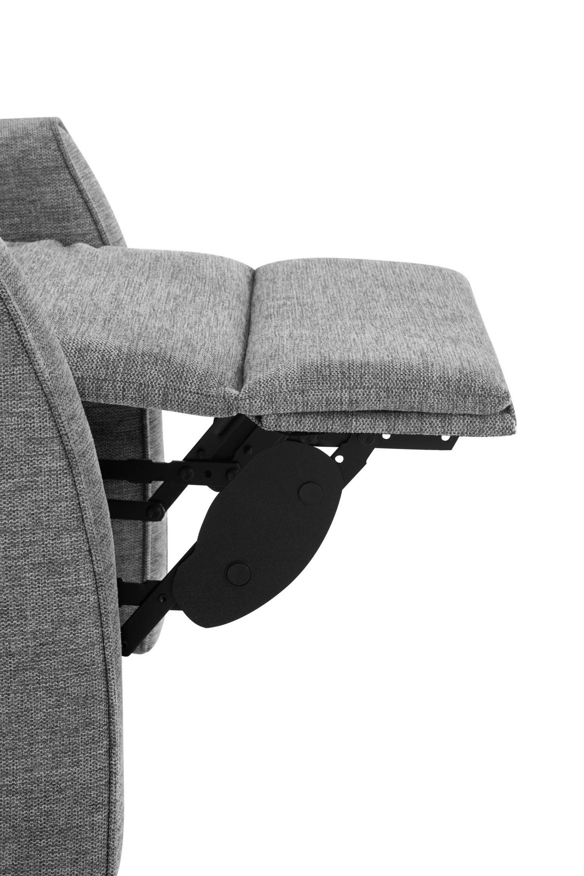 Fernsehsessel Athen Micorfaser Hellgrau, B: 67,5cm - Hellgrau, MODERN, Holz/Textil (67.5/107/88.5cm)