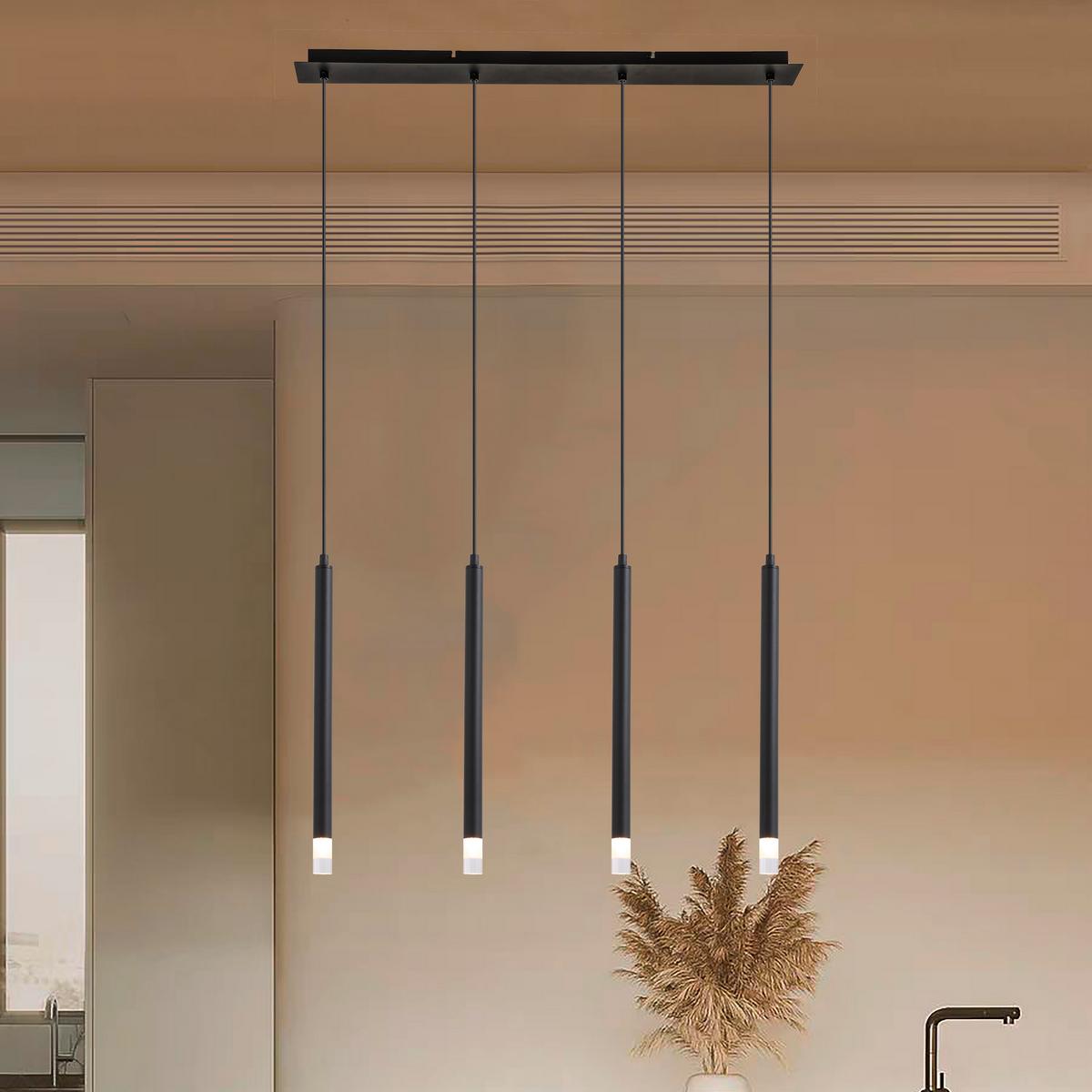 ZÁVESNÉ SVIETIDLO SIMPL - číra/čierna, Modern, kov/plast (76/8/120cm) - Mömax