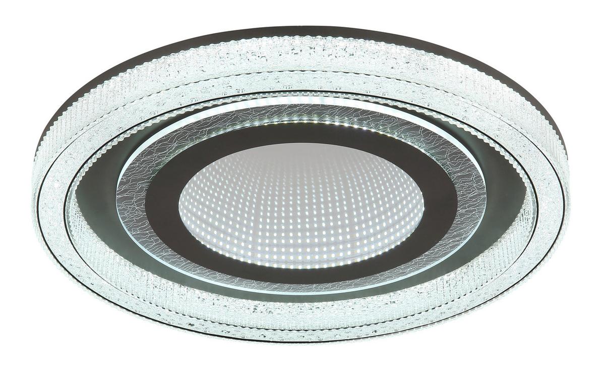 LED-DECKENLEUCHTE 48557-48 ALSUNA - Klar/Anthrazit, Basics, Kunststoff/Metall (48/7cm) - Globo