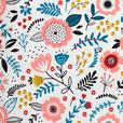 Renforcé Bettwäsche 140x200 cm Carlotta Multicolor - Pink/Multicolor, MODERN, Textil - Luca Bessoni