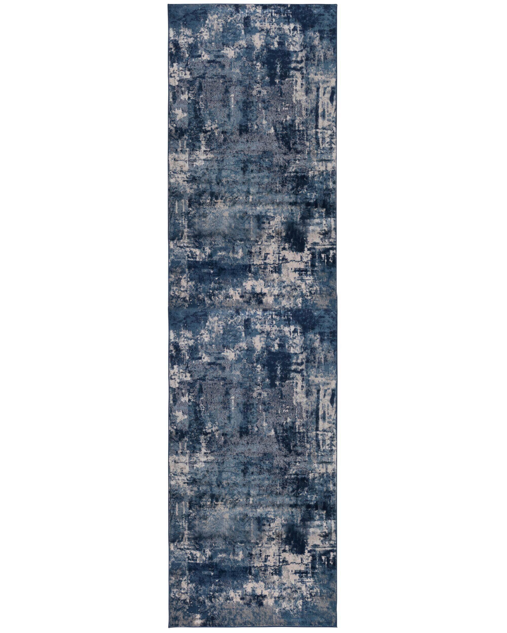 Teppich Dunkelblau B: 300 Cm - Blau, Basics, Textil (300/80cm)