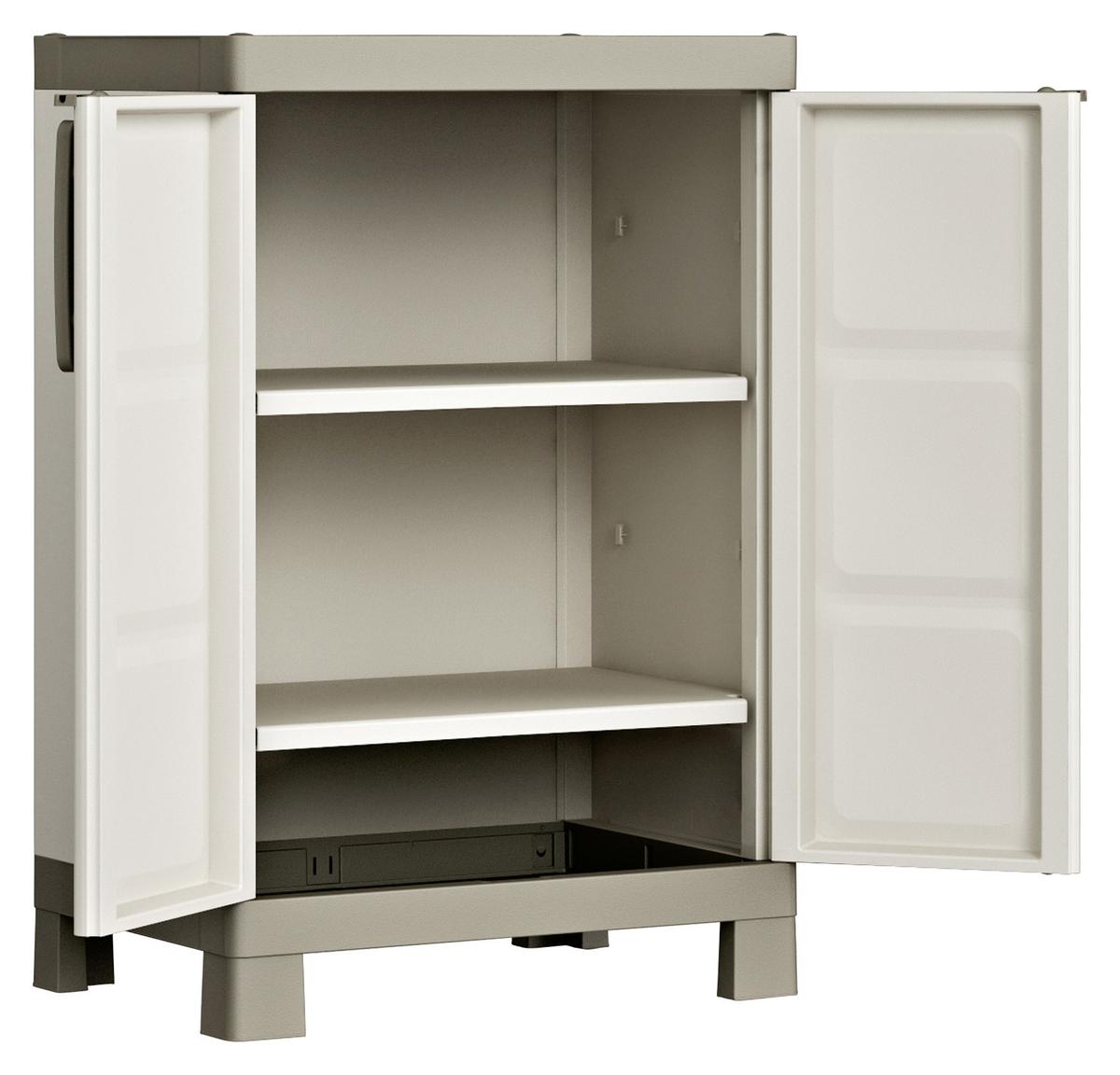 Kunststoffschrank E-Com - Excellence - Taupe/Beige, MODERN, Kunststoff (65/97/45cm) - Keter
