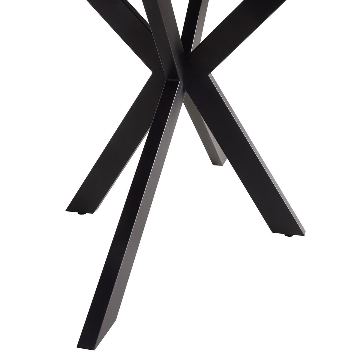 Jídelní stůl JONAS 160x90 - šedá/černá, Moderní, kov/keramika (160/90/76cm) - Mömax