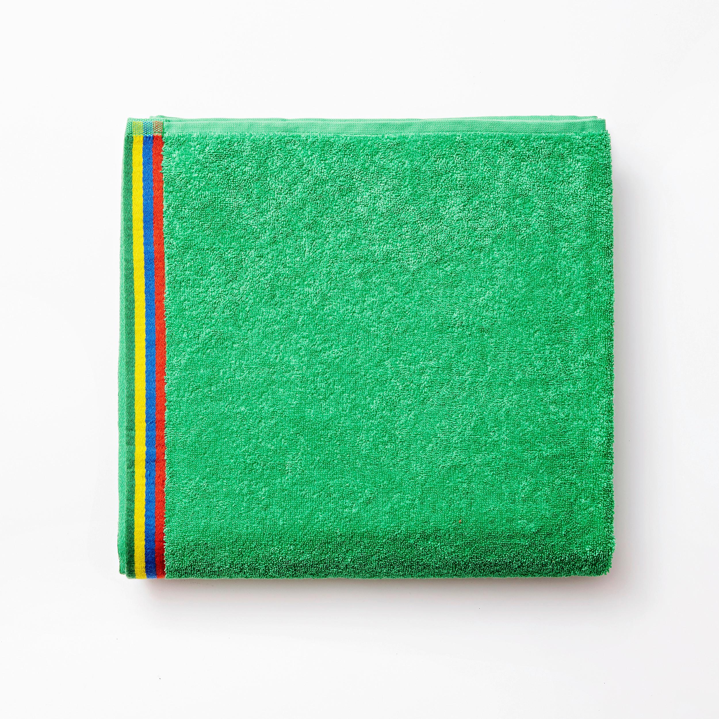 Strandtuch Kids Baumwolle Grün 70x140 cm - Grün, Basics, Textil (70/140cm) - Benetton
