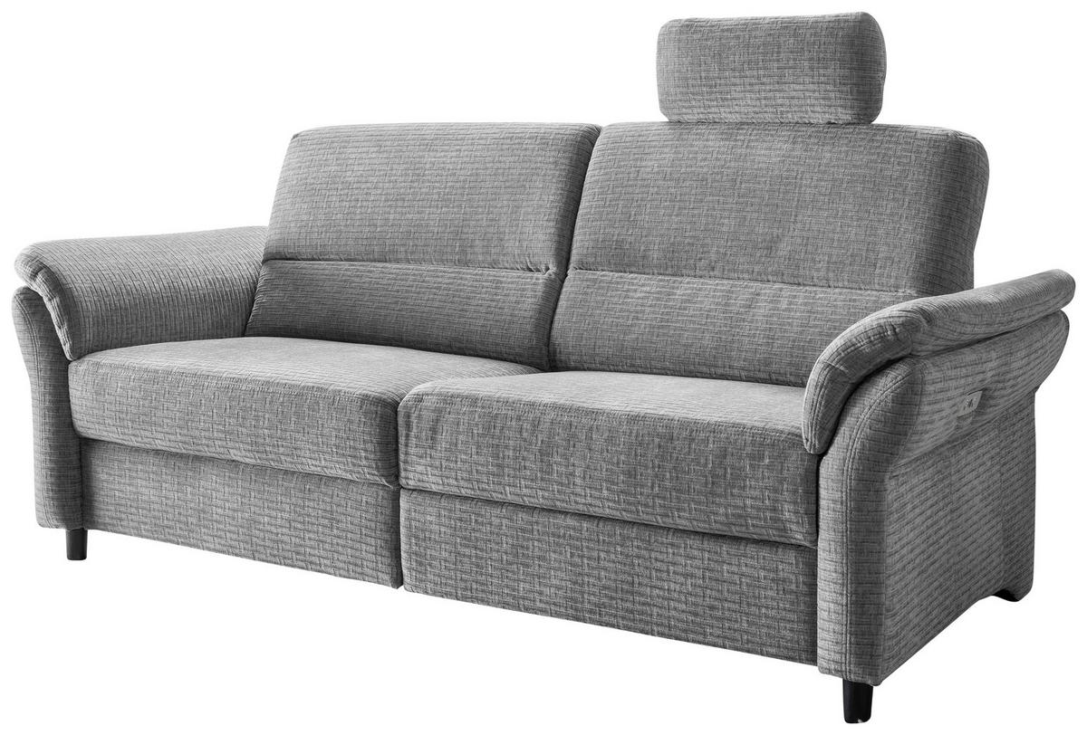 3-Sitzer-Sofa Cavoli, Grau R B: 192 cm - Schwarz/Grau, MODERN, Textil (192/90/89cm) - Livetastic