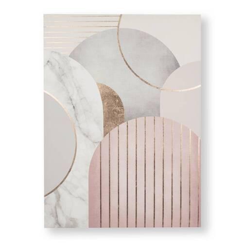 Bild 107992 - Goldfarben/Rosa, Basics, Holzwerkstoff/Textil (50/70/3cm)