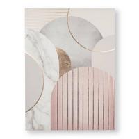 Bild 107992 - Goldfarben/Rosa, Basics, Holzwerkstoff/Textil (50/70/3cm)