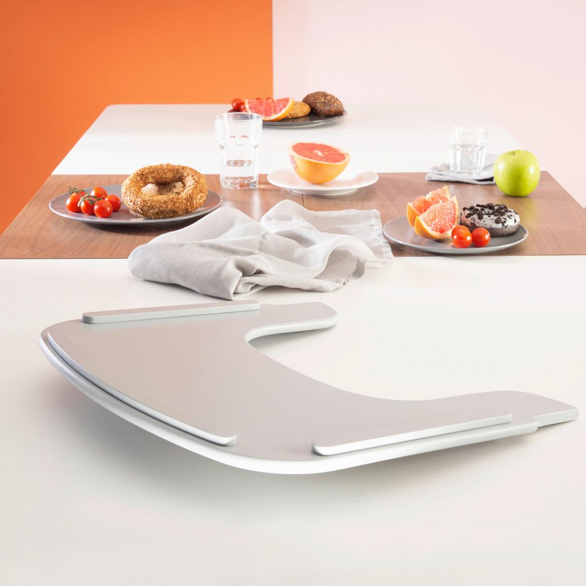 Essbrett mit Schutzkanten taupe - Taupe, Basics, Holzwerkstoff (42/2/40cm) - Roba