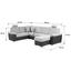 Wohnlandschaft in U-Form Sava 212x329x153 cm - Schlammfarben/Silberfarben, MODERN, Karton/Holz (212/329/153cm) Wohnlandschaft in U-Form Sava 212x329x153 cm - Schlammfarben/Silberfarben, MODERN, Karton/Holz (212/329/153cm)