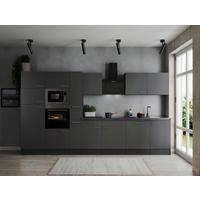 Küchenblock Oliver Grau B: 370 Cm - Grau, Design, Holzwerkstoff (370cm) - Respekta