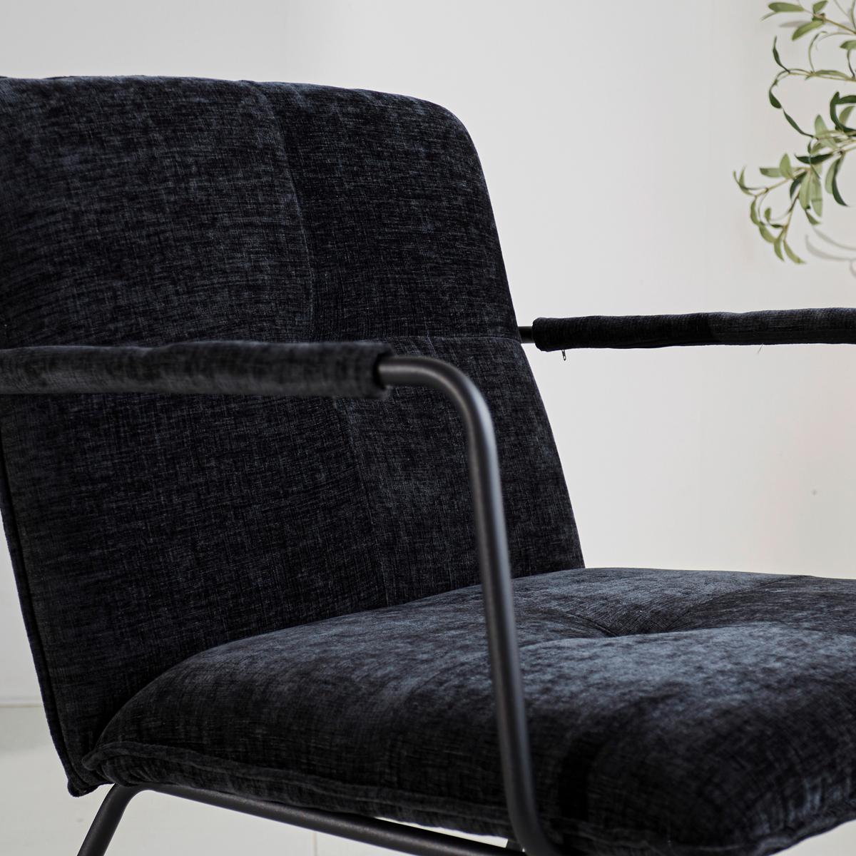 Sessel Bilbao Schwarz B: 65 Cm - Schwarz, MODERN, Textil (65/80/68cm) - MID.YOU